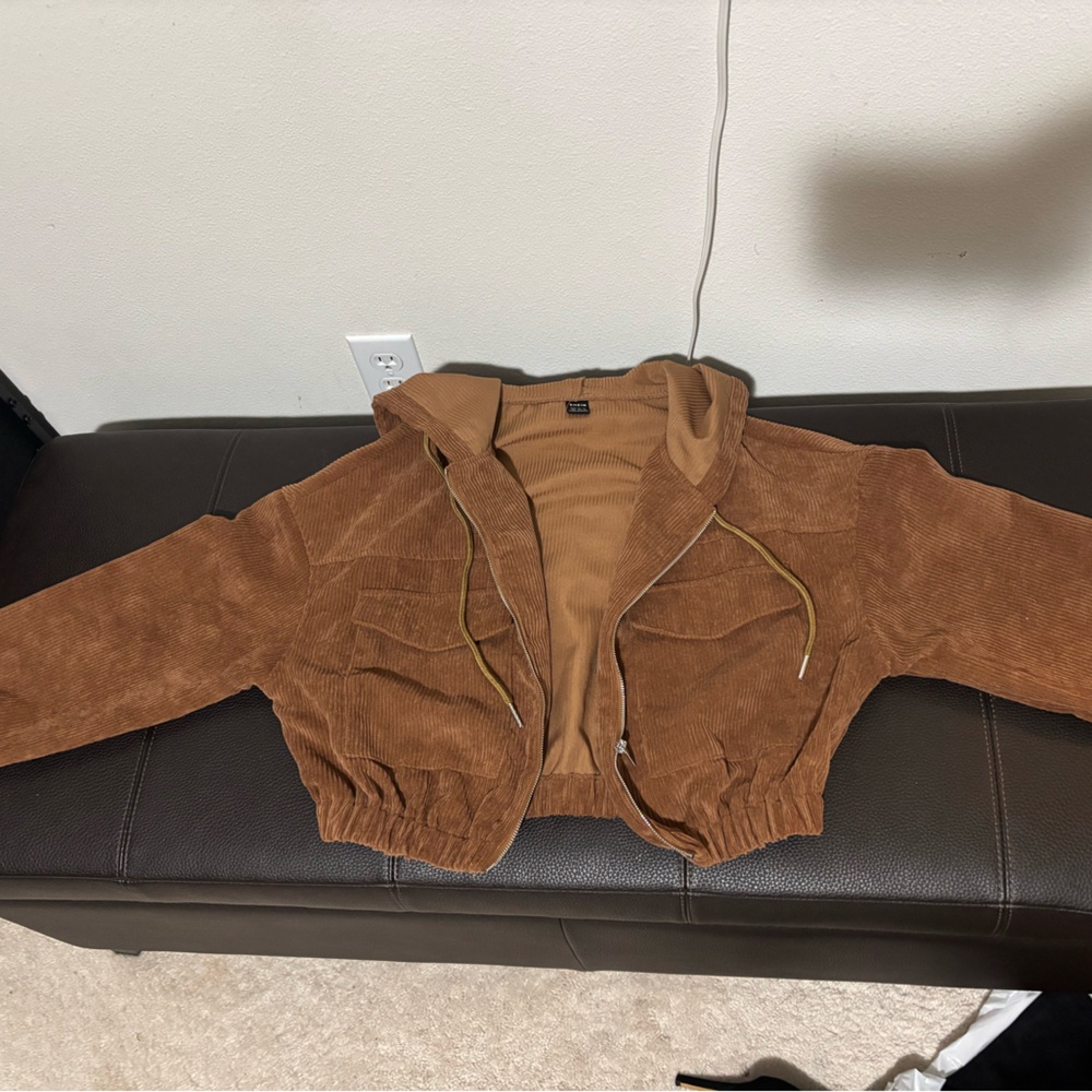 SHEIN Tan Corduroy Jacket